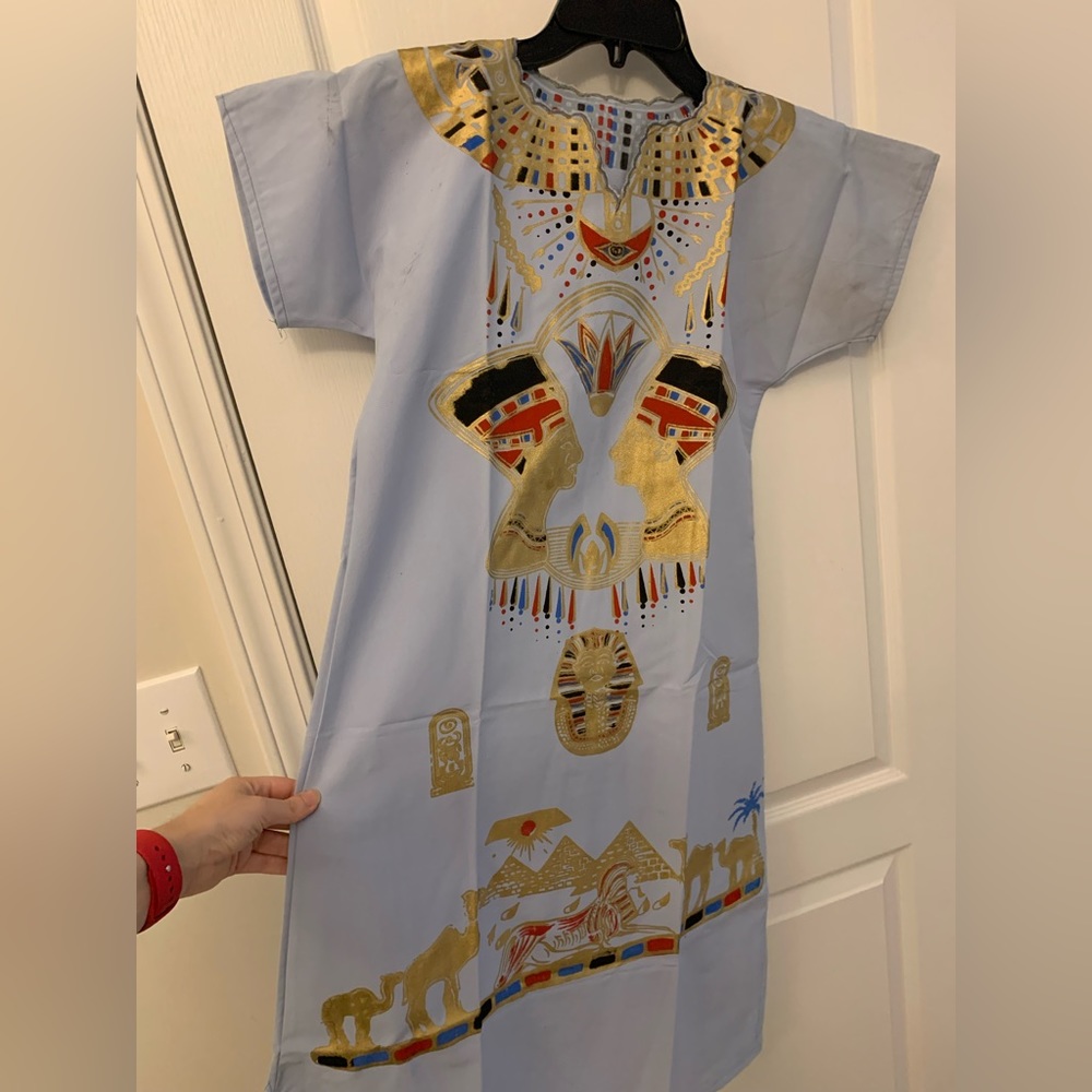 Pastel Blue Egyptian Traditional Dress